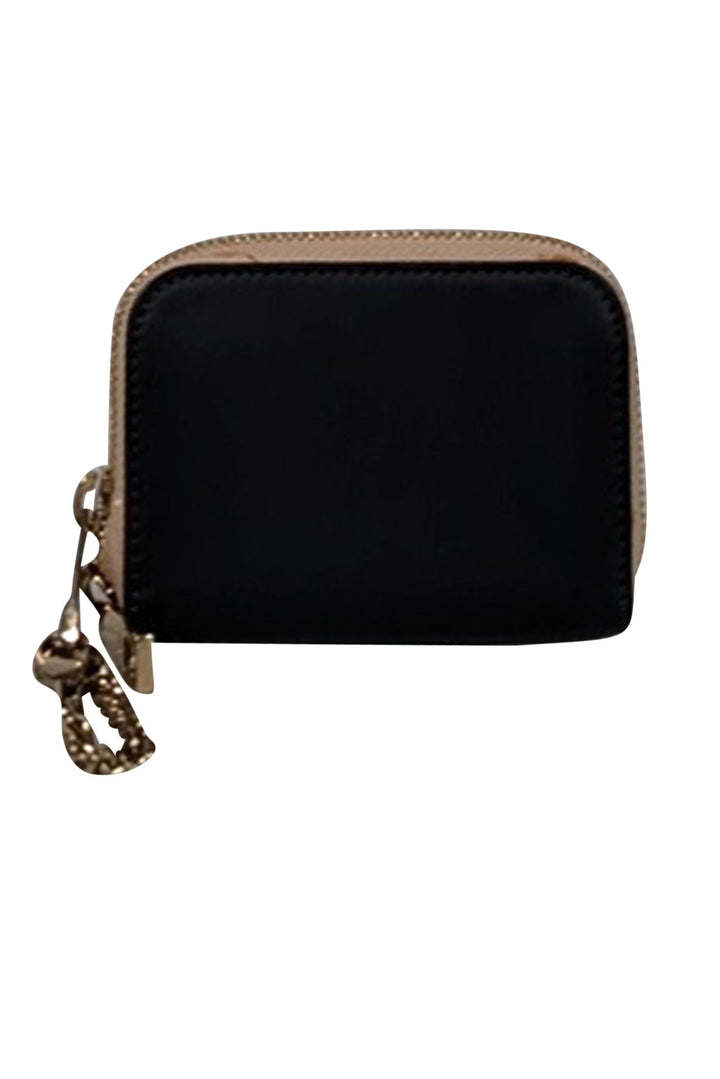 Chloe - Sage Green & Black Small Leather Wallet