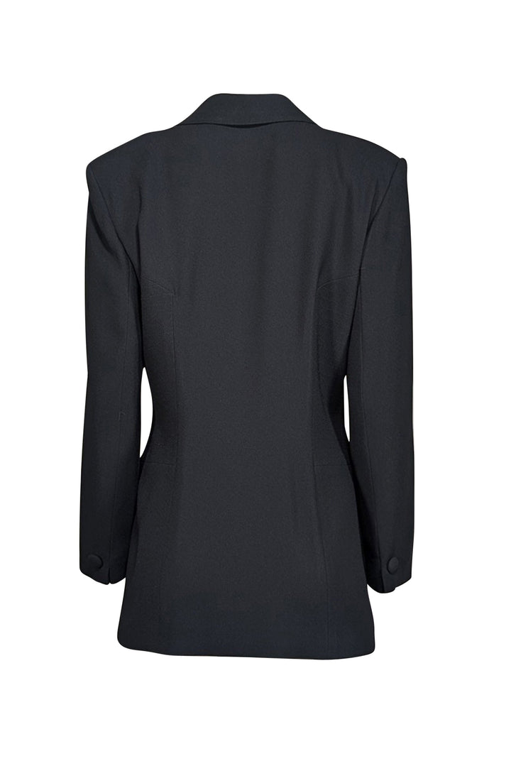 Christian Top quality Dior - Black Three Button Blazer Sz 10
