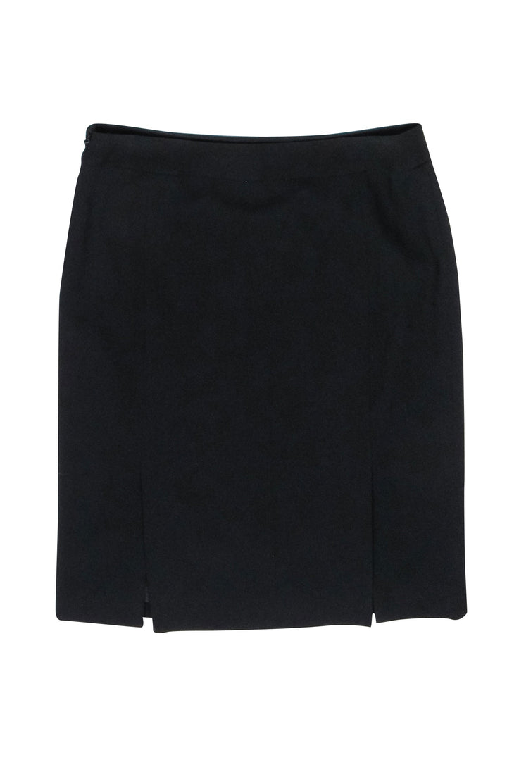 Christian Top quality Dior - Black Wool Pencil Skirt Sz 6