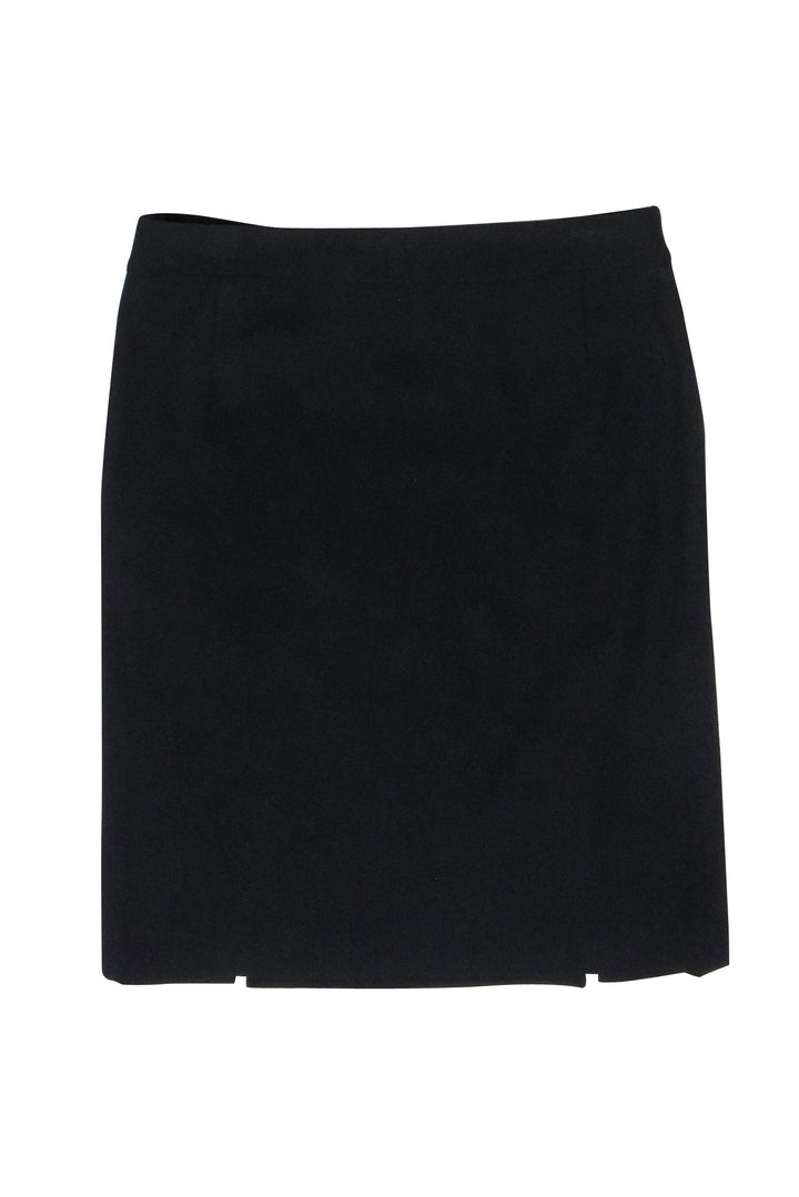 Christian Top quality Dior - Black Wool Pencil Skirt Sz 6