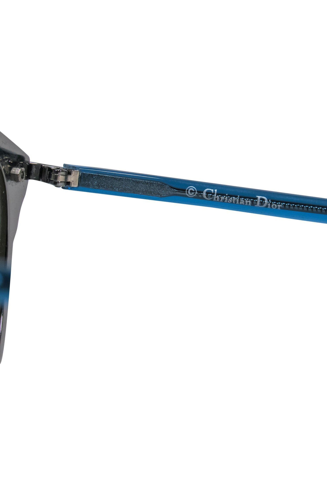 Christian Top quality Dior - Blue & Silver Reflective Aviator Sunglasses