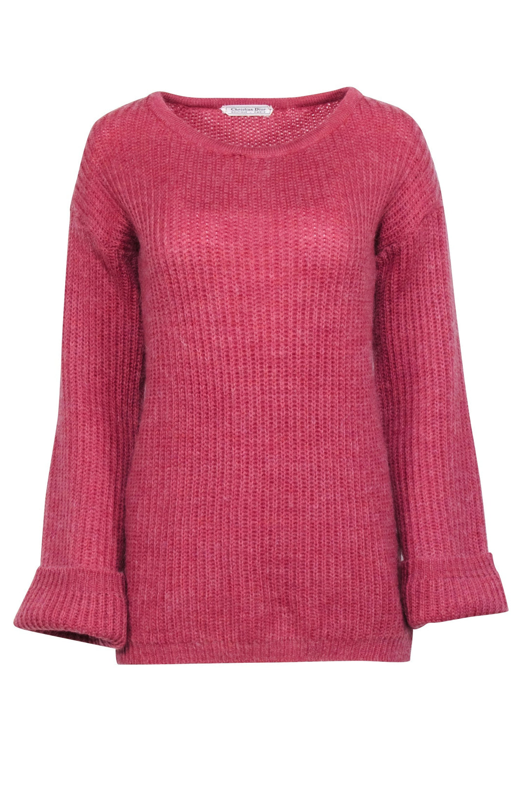 Christian Top quality Dior - Dark Pink Knit Crewneck Sweater Sz 10