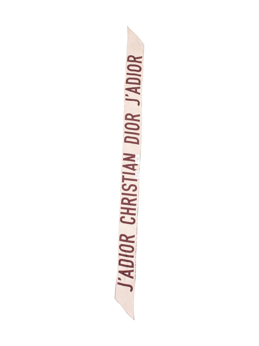 Christian Top quality Dior J'ATop quality Dior Logo Silk Twilly Scarf Burgundy Beige