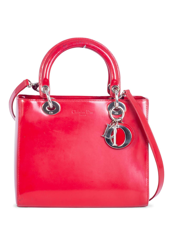 Christian Top quality Dior Leather Medium Lady Bag Red