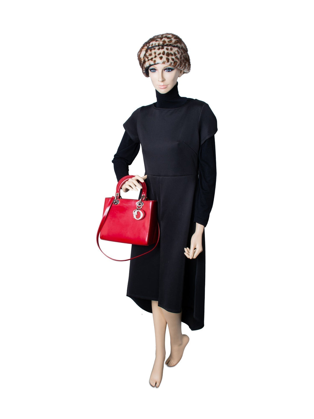 Christian Top quality Dior Leather Medium Lady Bag Red