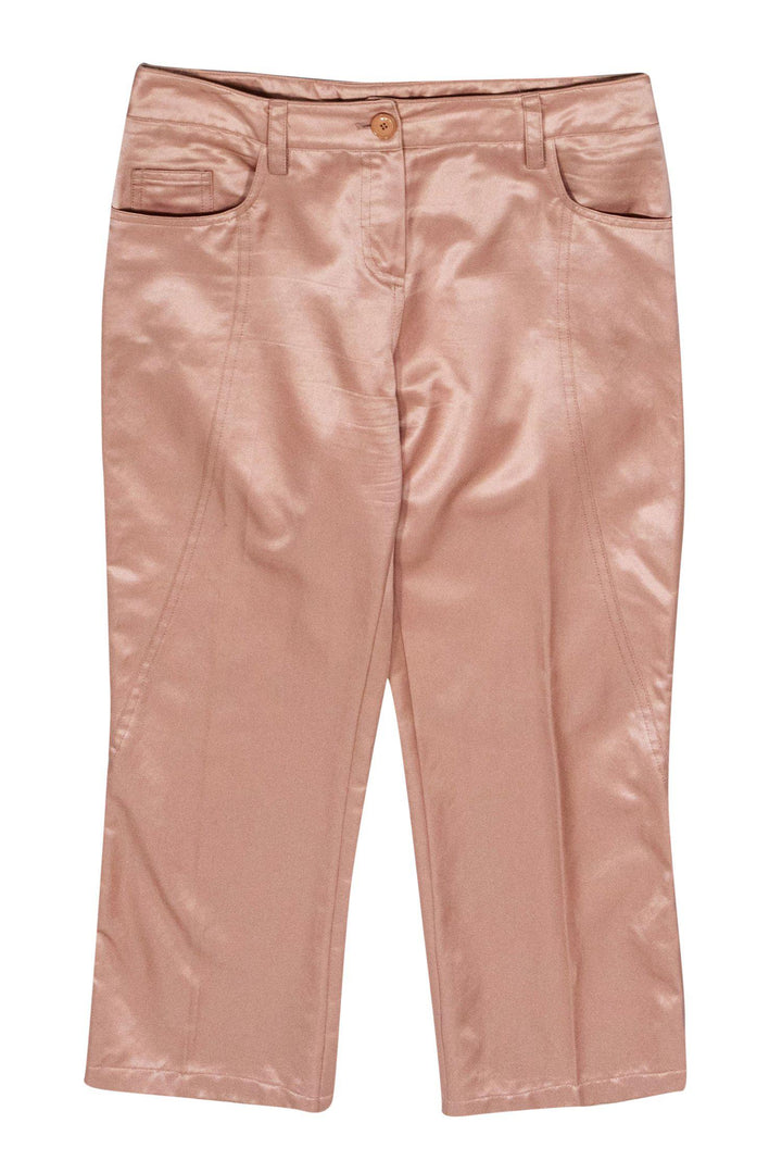 Christian Top quality Dior - Light Pink Satin Capri Pants Sz 6