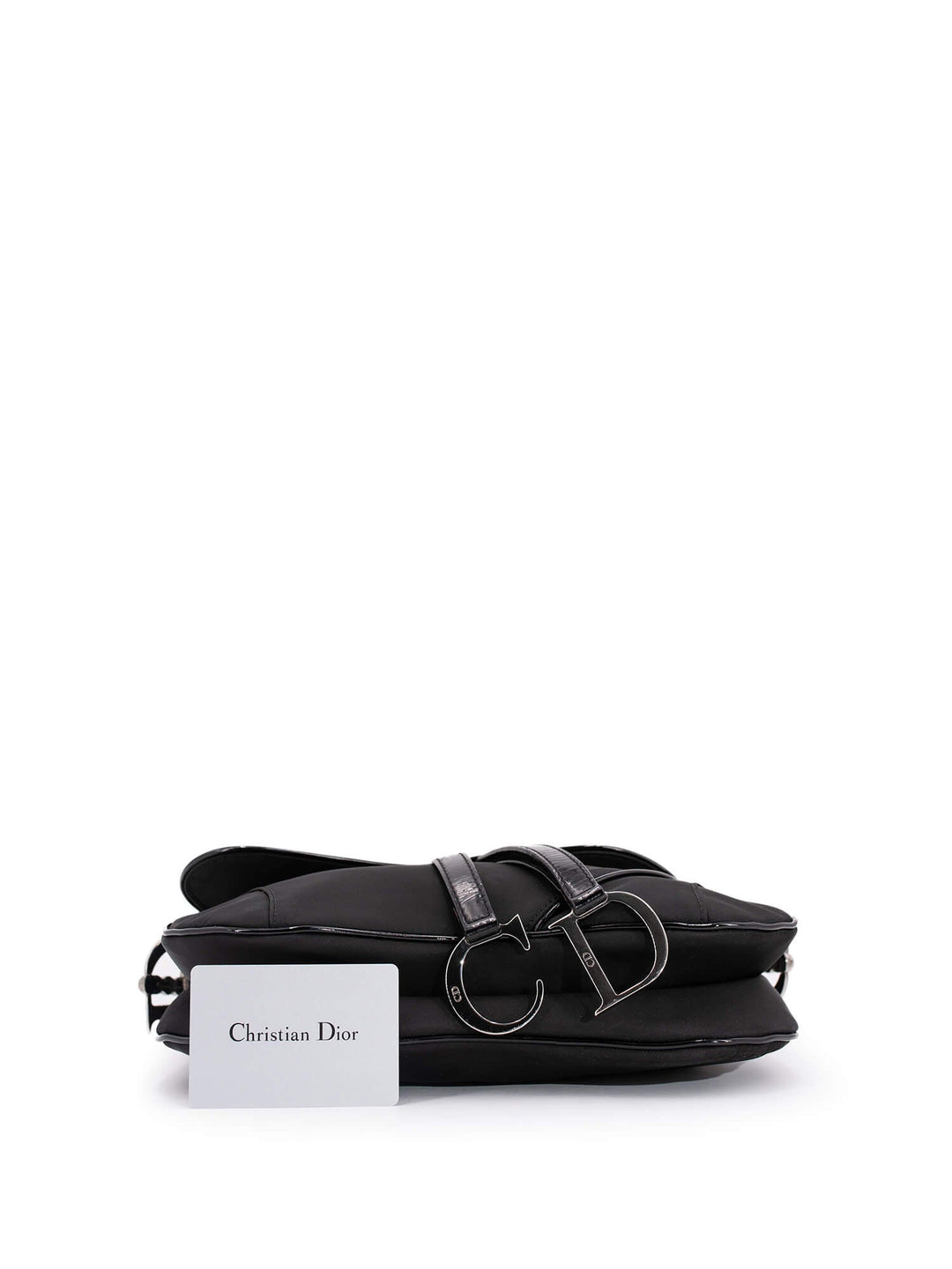 Christian Top quality Dior Nylon Double Saddle Bag Black