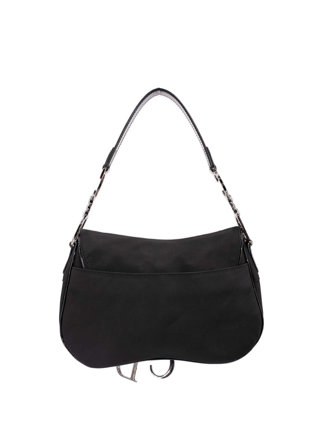 Christian Top quality Dior Nylon Double Saddle Bag Black