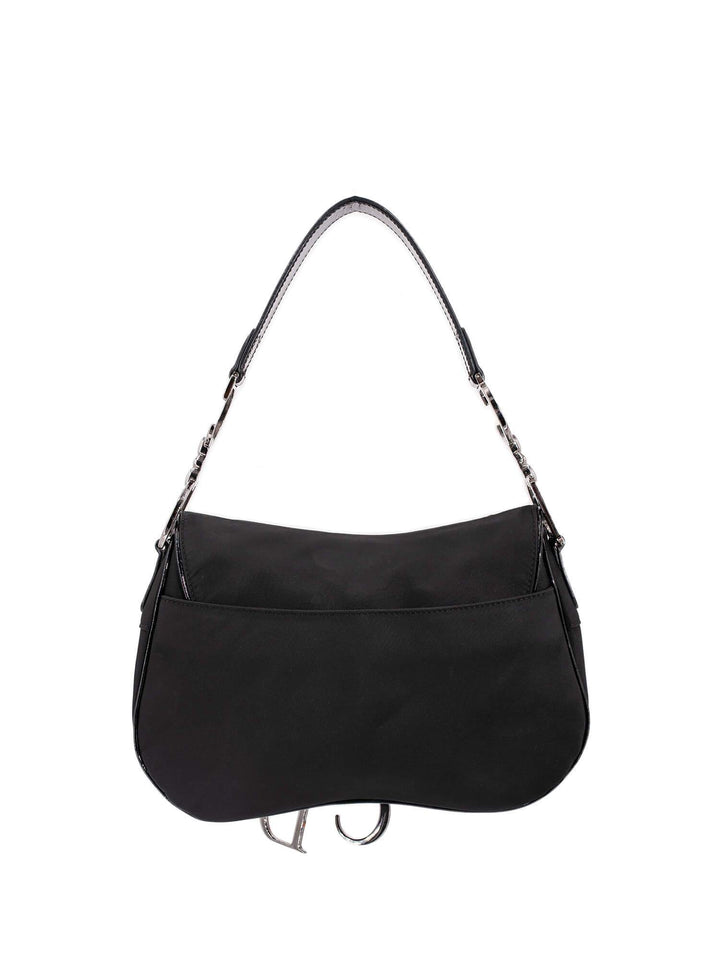Christian Top quality Dior Nylon Double Saddle Bag Black