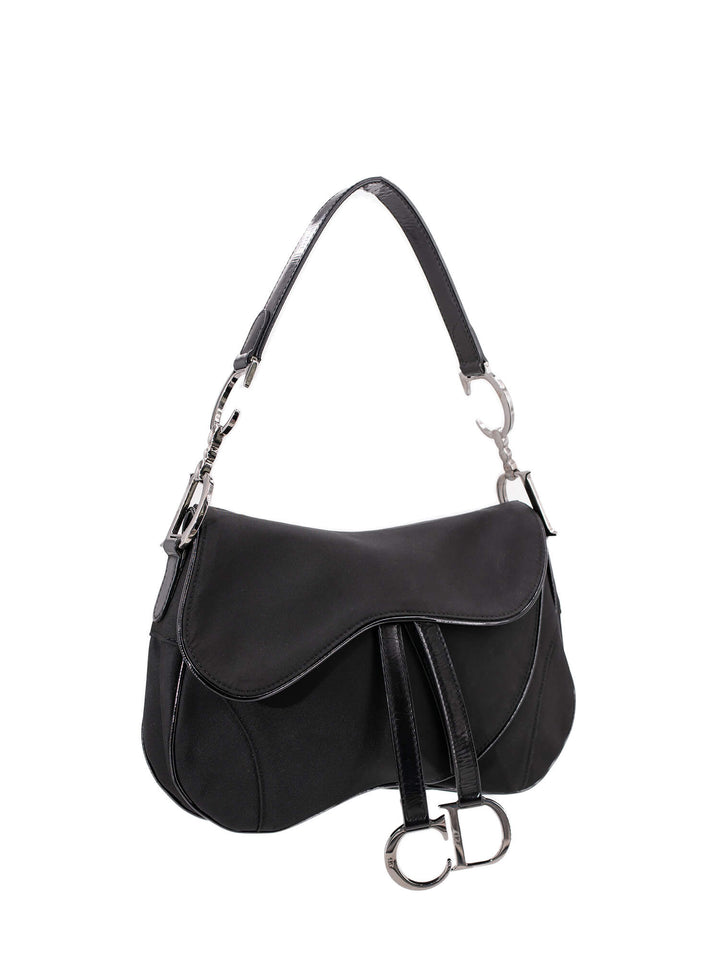 Christian Top quality Dior Nylon Double Saddle Bag Black