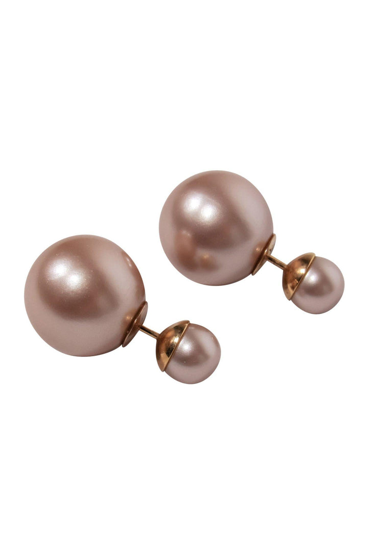 Christian Top quality Dior - Pink Pearl Resin "Tribales" Earrings