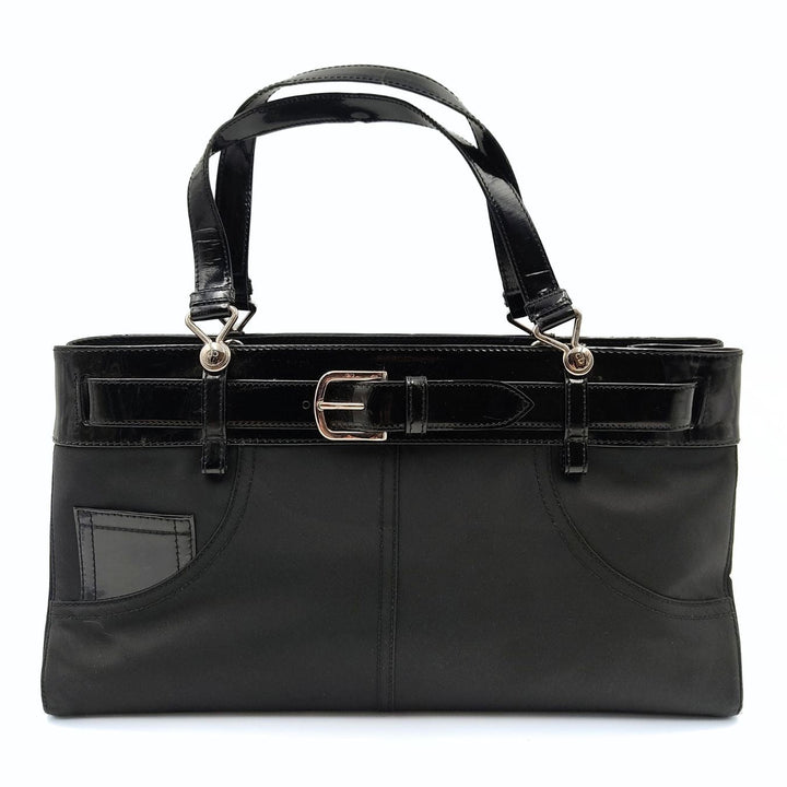 Top quality Dior Christian nylon and patent leather handbag