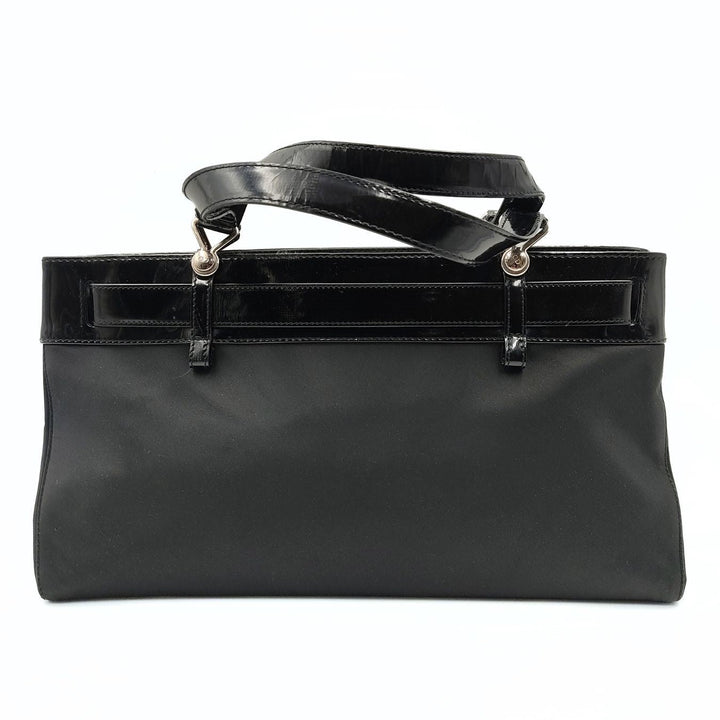 Top quality Dior Christian nylon and patent leather handbag