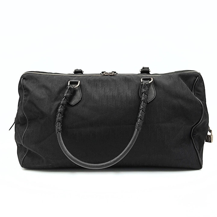 Dior Dior Christian Dior monogram black canvas travel bag
