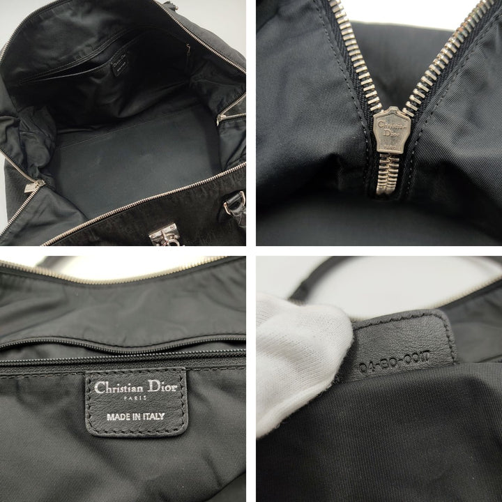 Dior Dior Christian Dior monogram black canvas travel bag