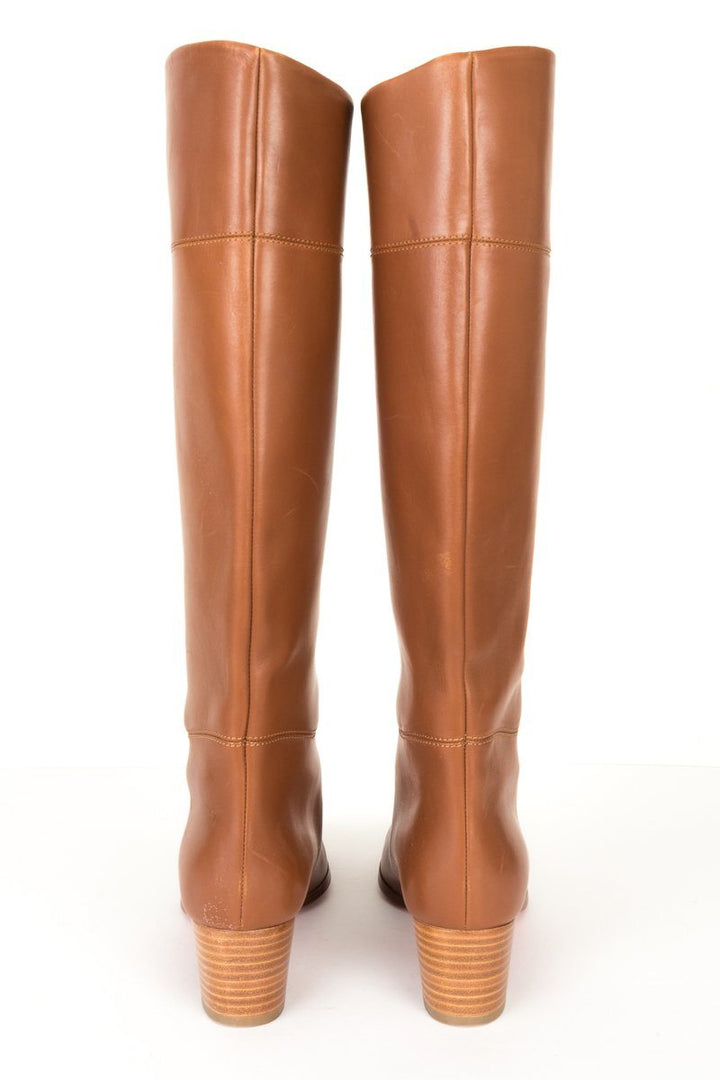 Christian Louboutin Camel Tan Leather Boots 39.5