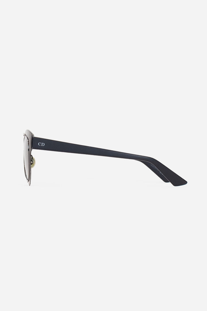 Black Metal Rimmed 'CD' Logo Sunglasses