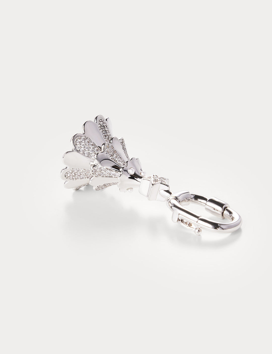 Half Diamond Silver—Christmas Tree Bag Charm
