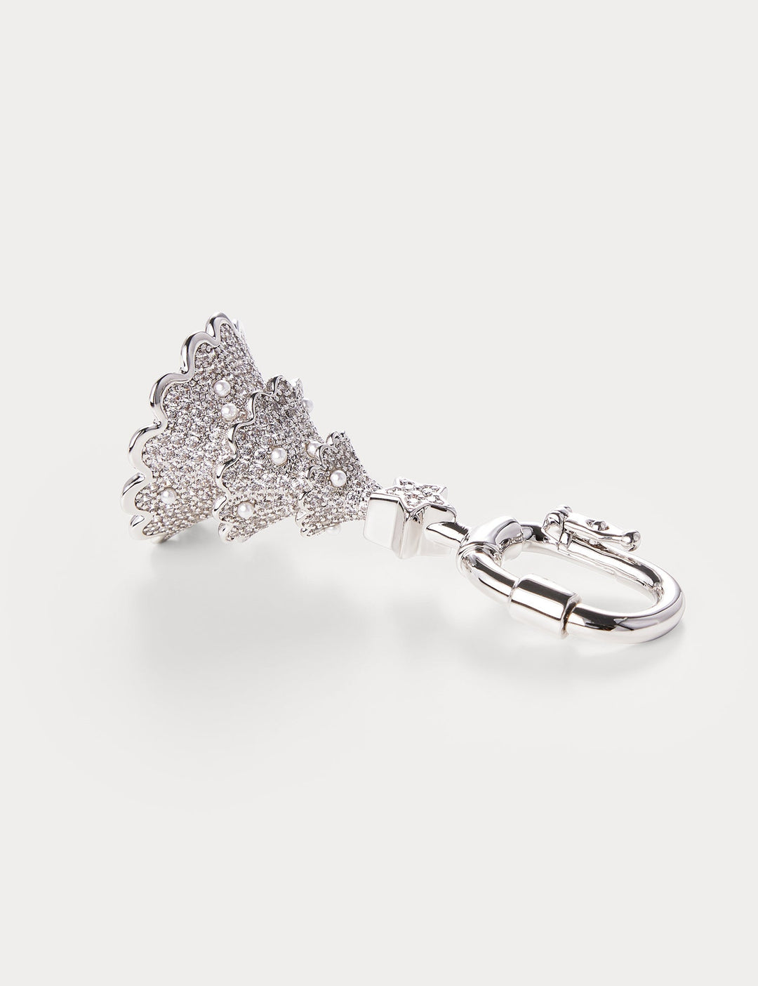 Sparkle Silver—Christmas Tree Bag Charm