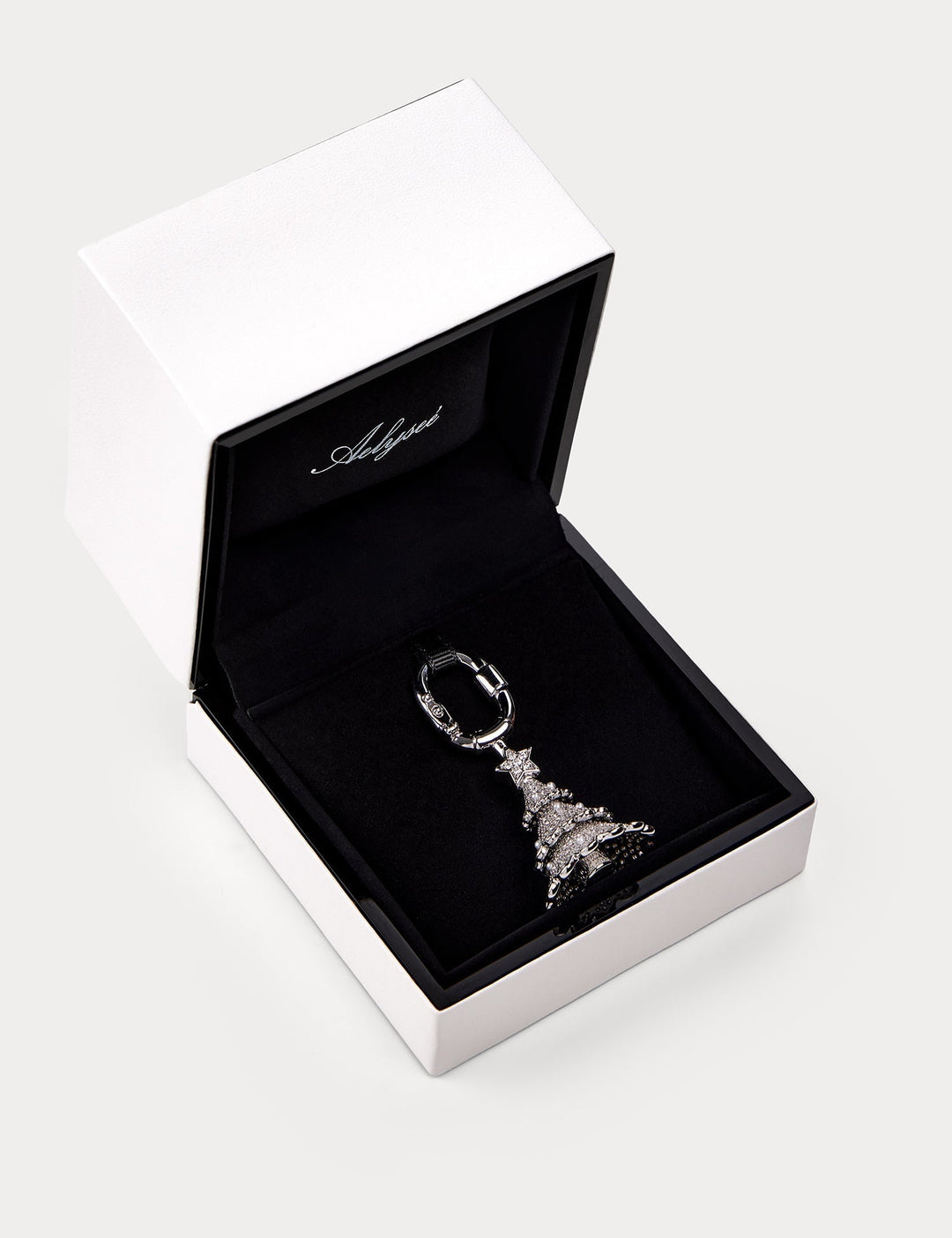 Sparkle Silver—Christmas Tree Bag Charm