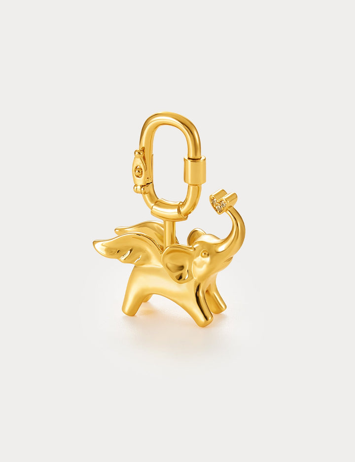 Classic Gold—Soar Elephant Bag Charm
