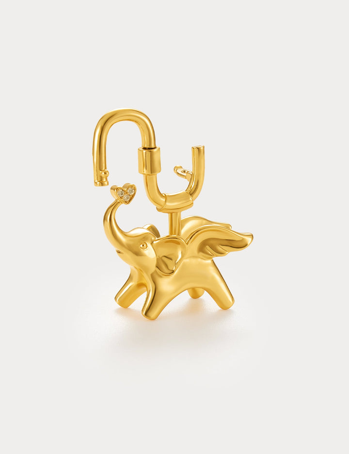 Classic Gold—Soar Elephant Bag Charm