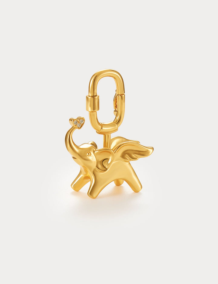 Classic Gold—Soar Elephant Bag Charm