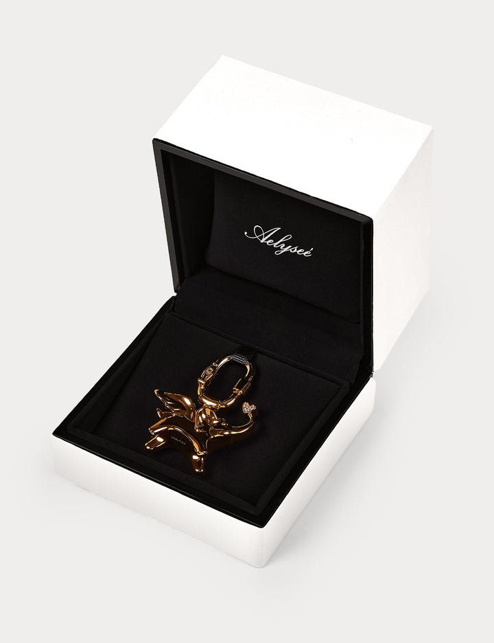 Classic Gold—Soar Elephant Bag Charm