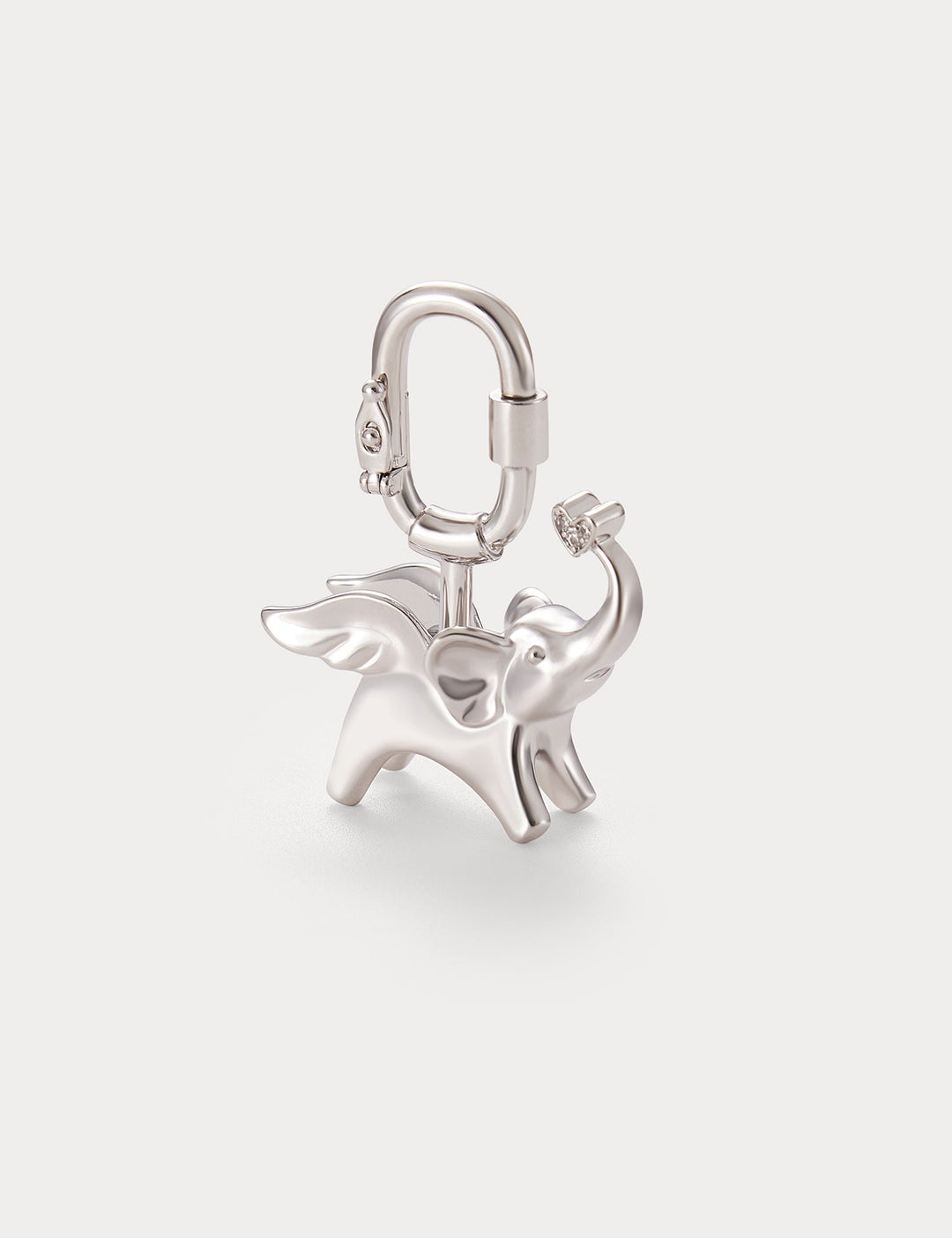 Classic Silver—Soar Elephant Bag Charm