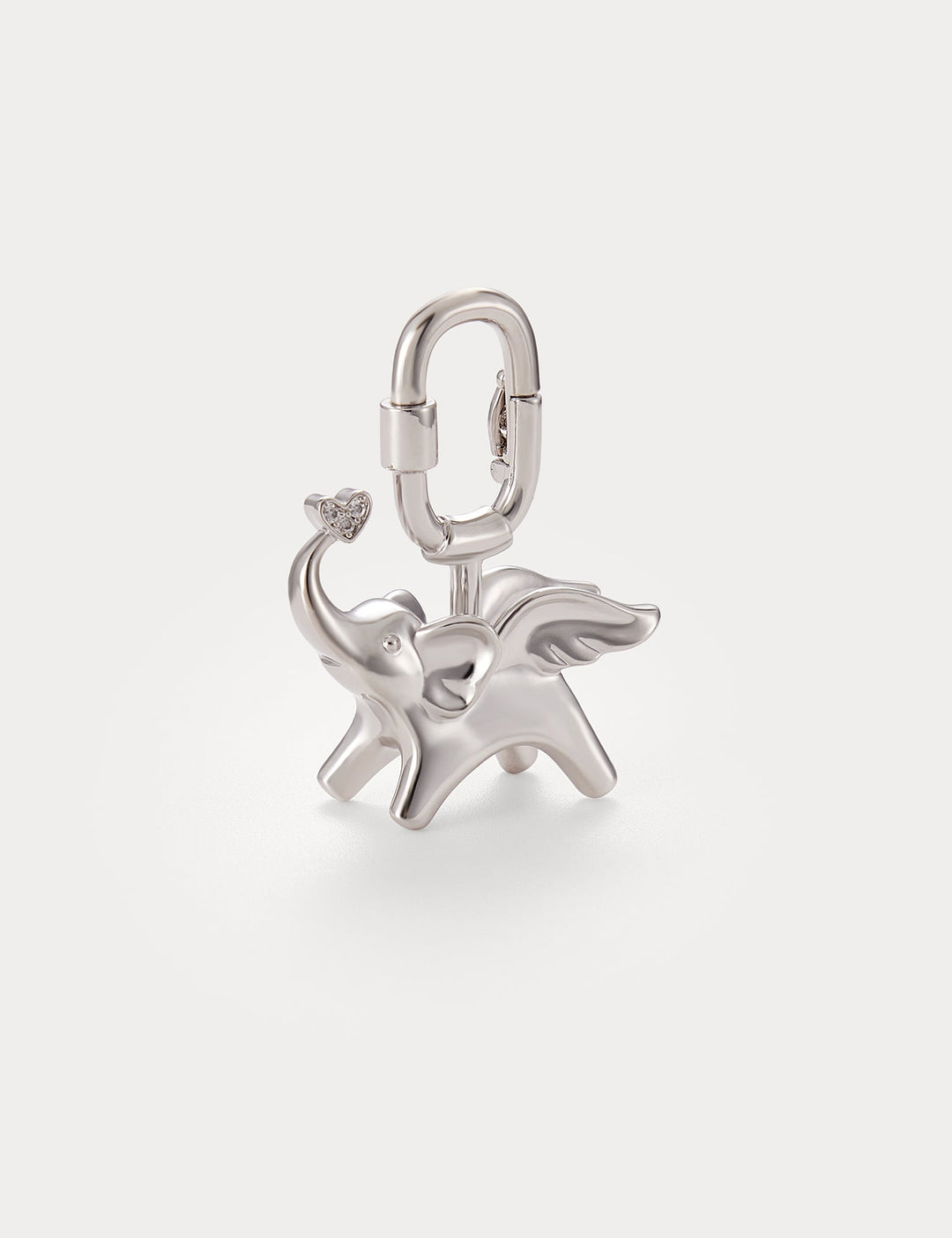 Classic Silver—Soar Elephant Bag Charm