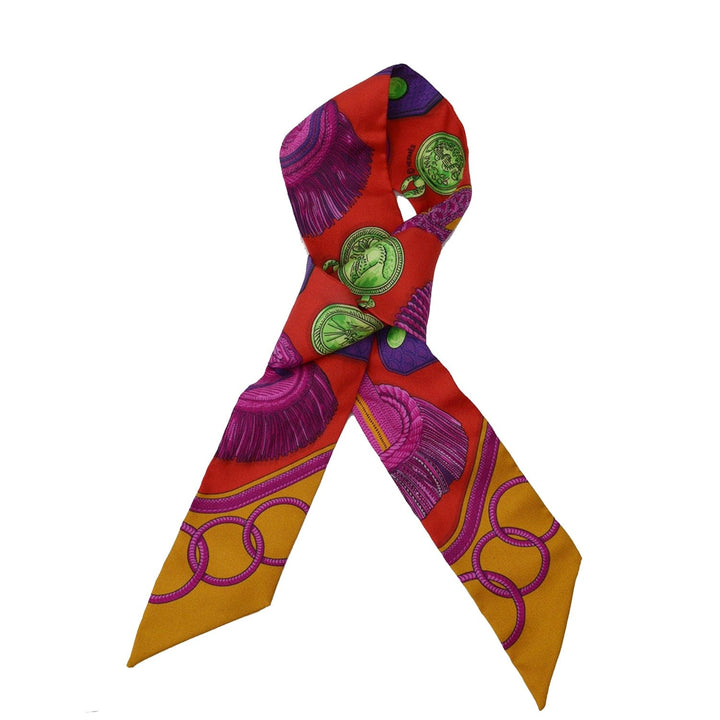Top quality Hermes Twilly Silk Scarf Multicolor