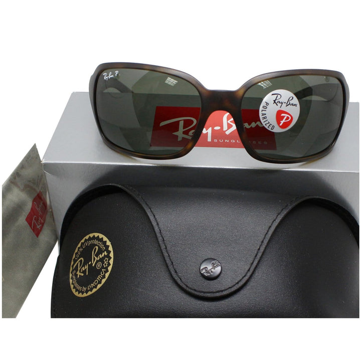 Ray-Ban RB4068 894/58 60 Women Sunglasses Green Classic G-15 Polarized Lens