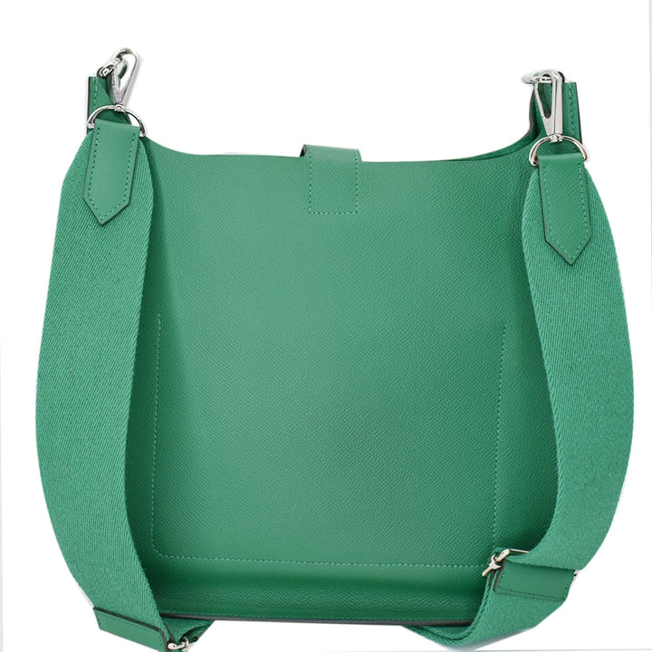 Top quality Hermes Evelyne Sellier 29 Epsom Leather Crossbody Bag Vert Vertigo