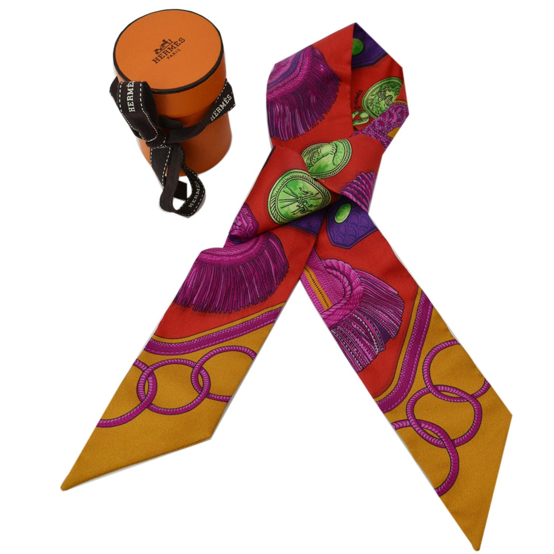 Top quality Hermes Twilly Silk Scarf Multicolor