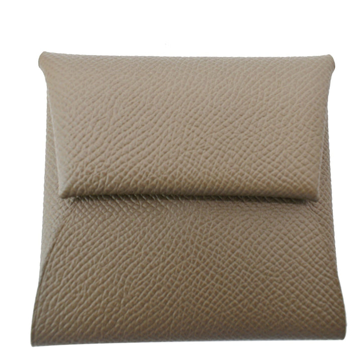 Top quality Hermes Bastia Change Purse Epsom Leather Wallet Etoupe