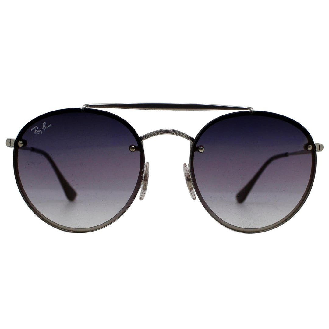 RAY-BAN RB3614N 9142/0U Sunglasses Violet/Blue Gradient Mirror Lens