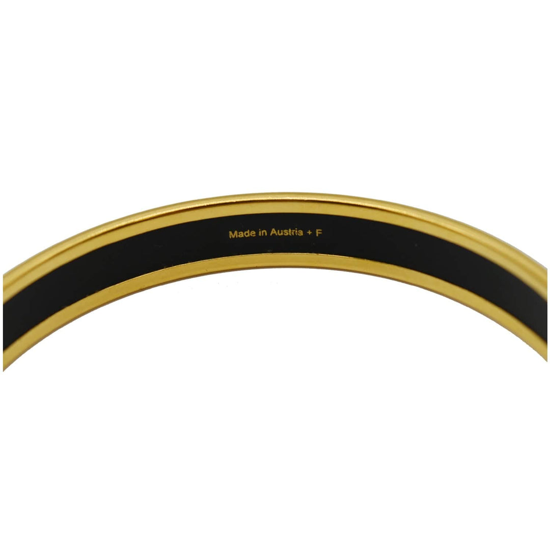 Hermes Enamel Printed Narrow Bangle Bracelet Light Purple