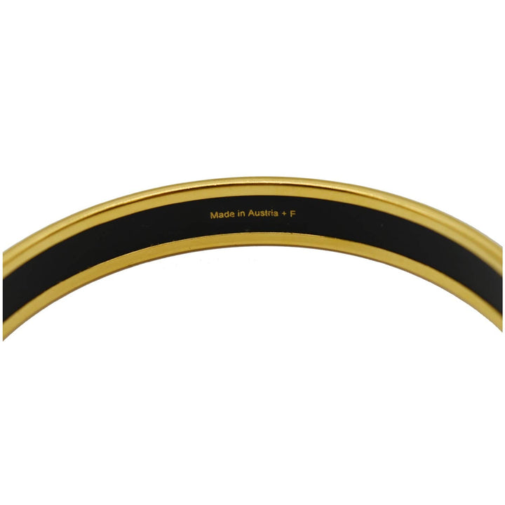 Hermes Enamel Printed Narrow Bangle Bracelet Light Purple