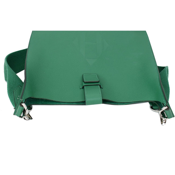 Top quality Hermes Evelyne Sellier 29 Epsom Leather Crossbody Bag Vert Vertigo