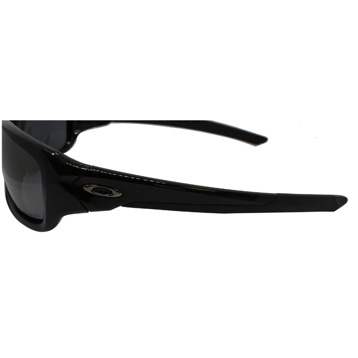 Oakley 12-837 Valve Polished Black Sunglasses Black Iridium Polarized Lens