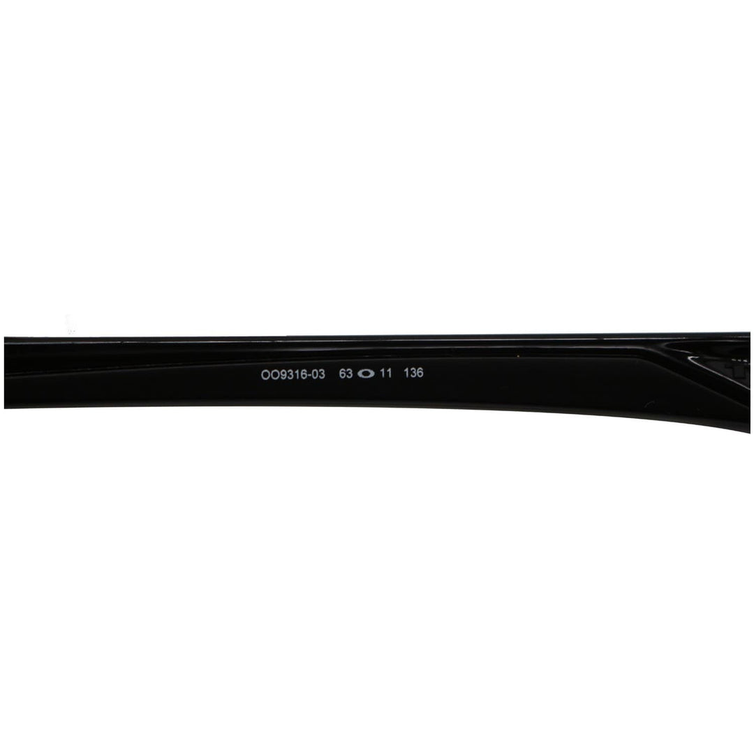 OAKLEY OO9316-03 Thinlink Polished Black Sunglasses Black Iridium Lens
