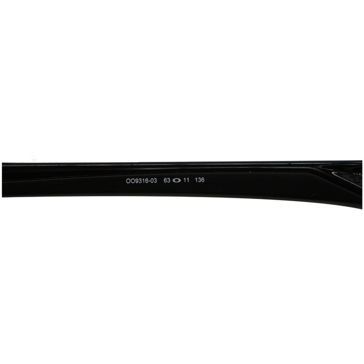 OAKLEY OO9316-03 Thinlink Polished Black Sunglasses Black Iridium Lens