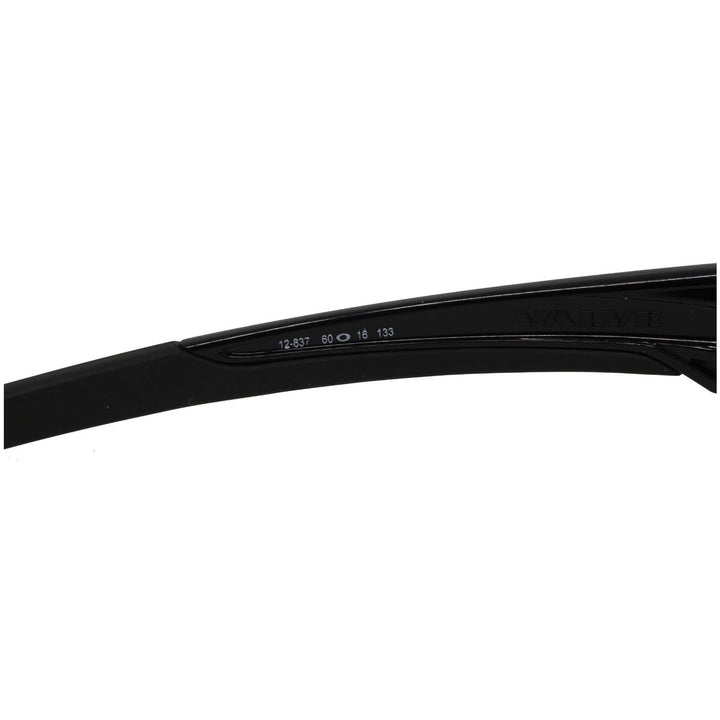 Oakley 12-837 Valve Polished Black Sunglasses Black Iridium Polarized Lens