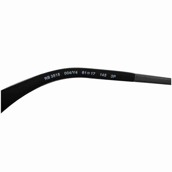 RAY-BAN RB3515 004/Y4 Sunglasses Green Mirror Silver Polarized Lens