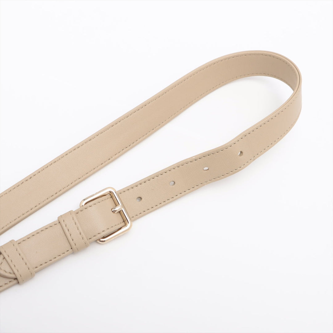 Lady Top quality Dior Medium Cannage Leather Beige Bag