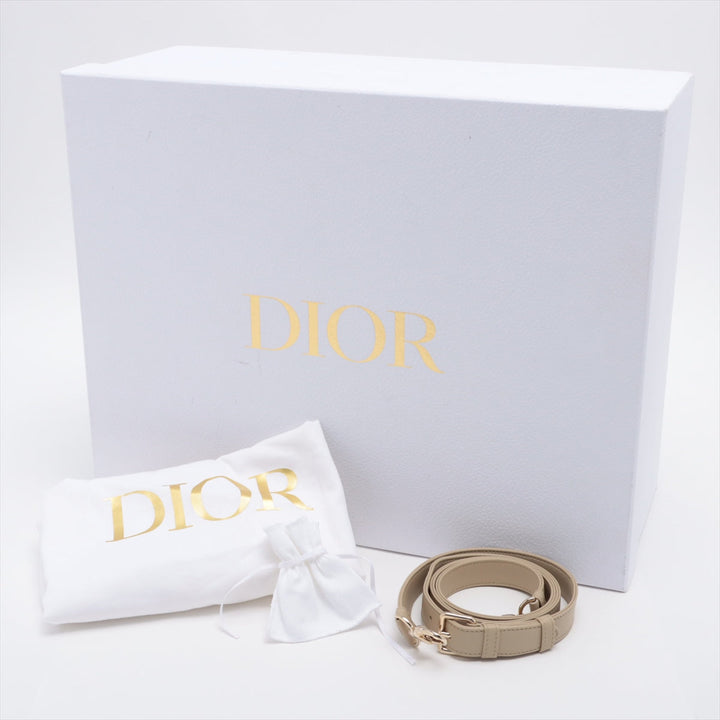 Lady Top quality Dior Medium Cannage Leather Beige Bag