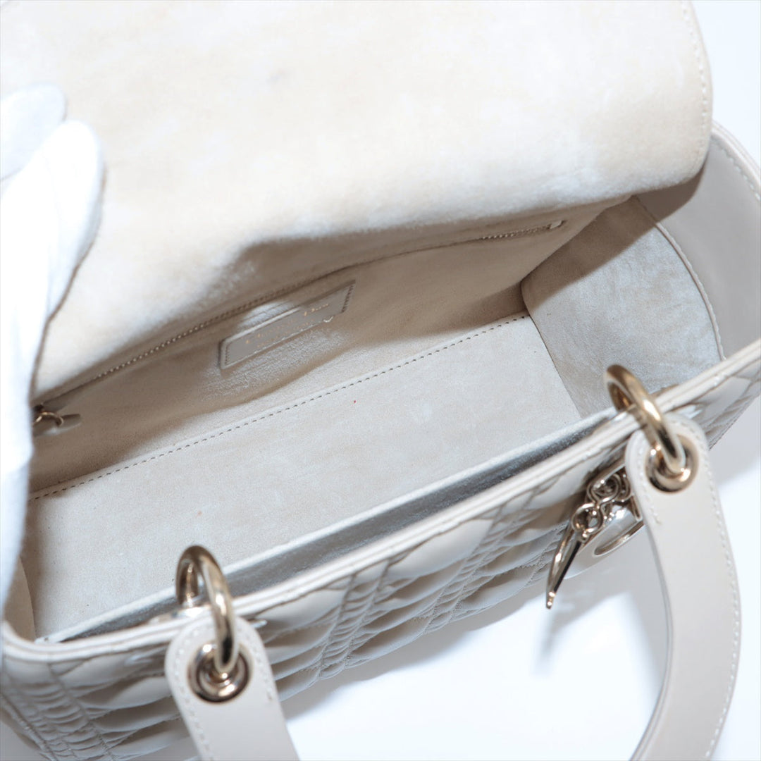 Lady Top quality Dior Medium Cannage Leather Beige Bag