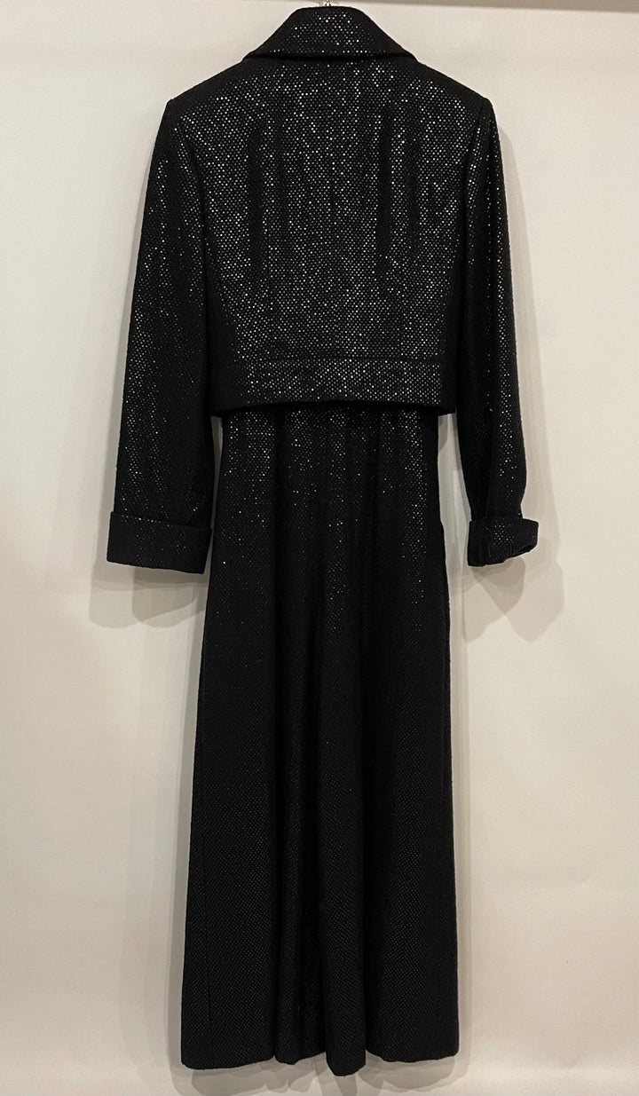 Top Quality Chanel Black Long Sleeve Embellished Jacket with Matching Jumpsuit Set Size FR 34 (UK 6)