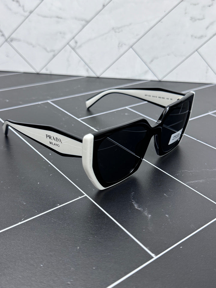 BRAND NEW Prada White & Black Sunglasses