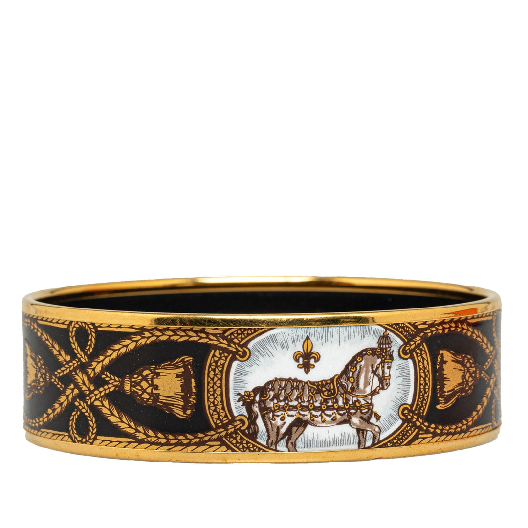 Top quality Hermes Wide Enamel Bangle Costume Bracelet